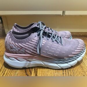 Hoka Women's Sneakers in Pinkish Mauve  and Gray Sz 7.5